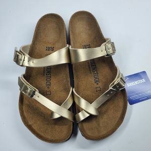 Birkenstock Metallic Gold Mayari Sandals